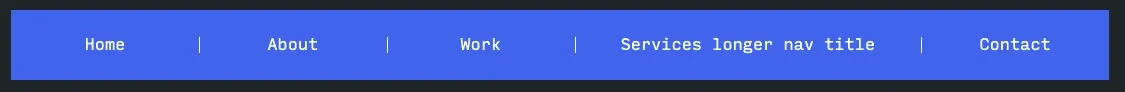 An example of the priority-plus navigation pattern, with overflowing navigation items shifted to an offscreen popover