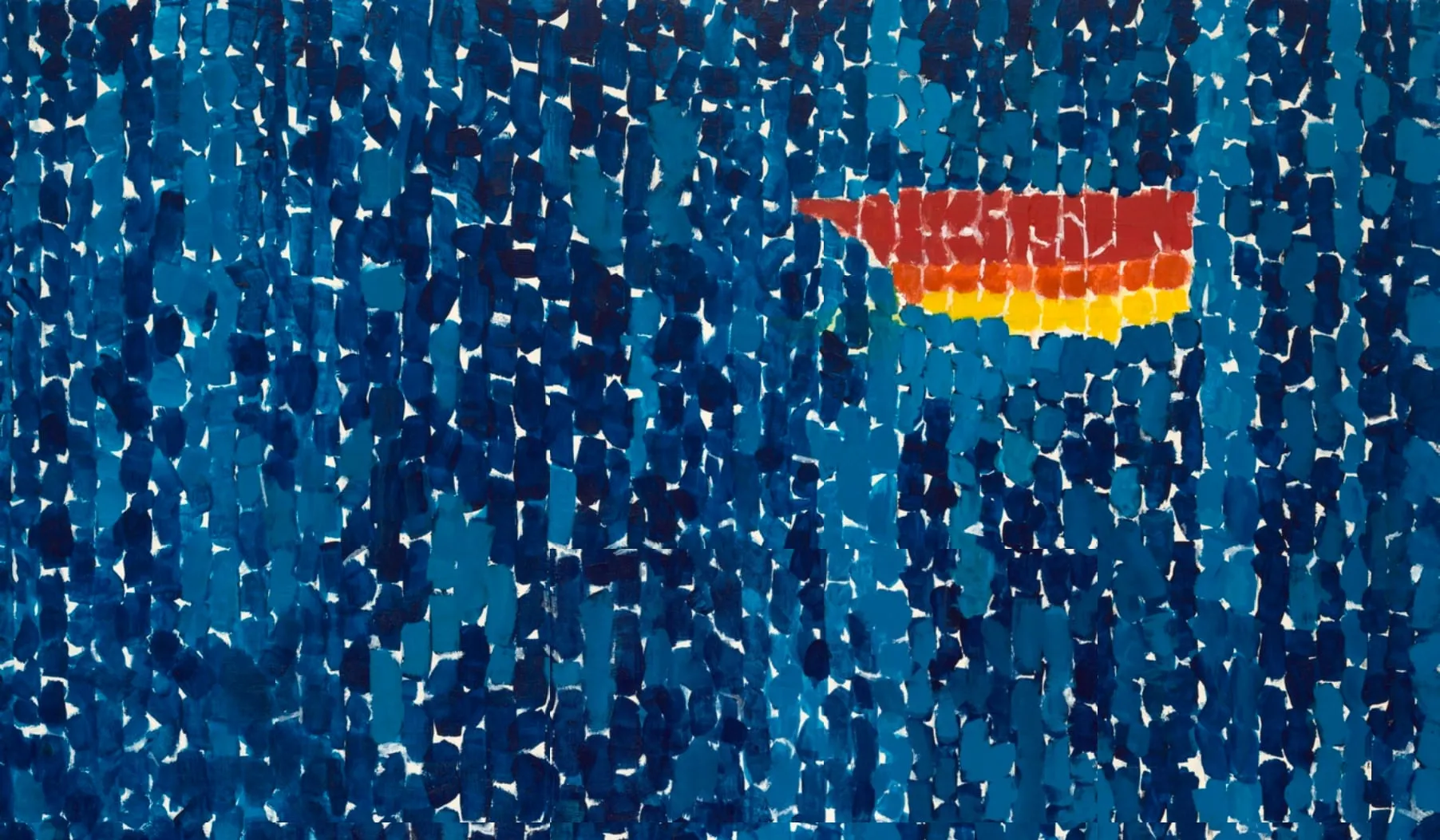 Starry Night and the Astronauts, a painting by Alma Thomas